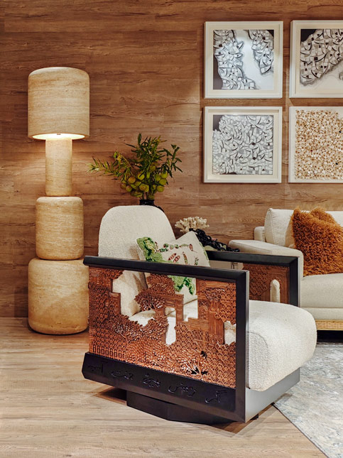 Kashmiri walnut wood chair – Beautiful Homes