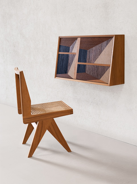 Wood inlay cabinet – Beautiful Homes