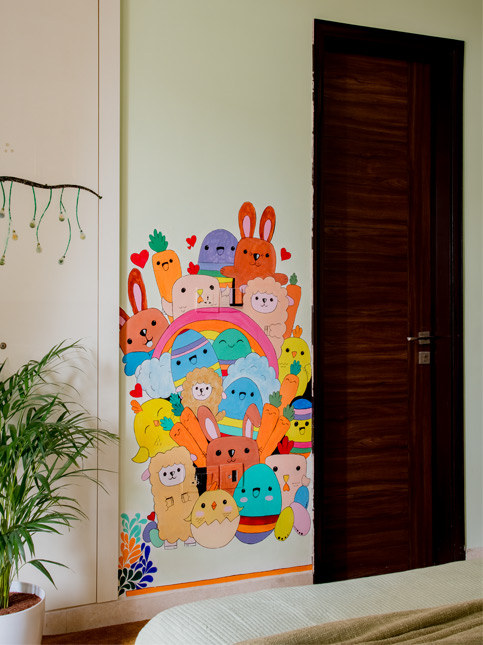 Manu’s hand painted doodles in her bedroom – Beautiful Homes