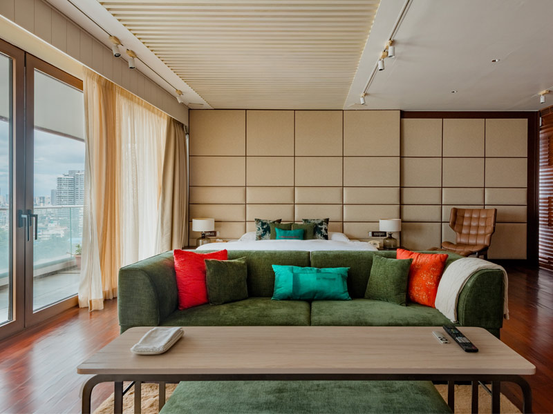 Master bedroom with wooden flooring - Beautiful Homes