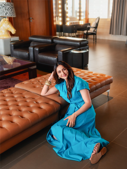 Rakul Preet in her living room - Beautiful Homes