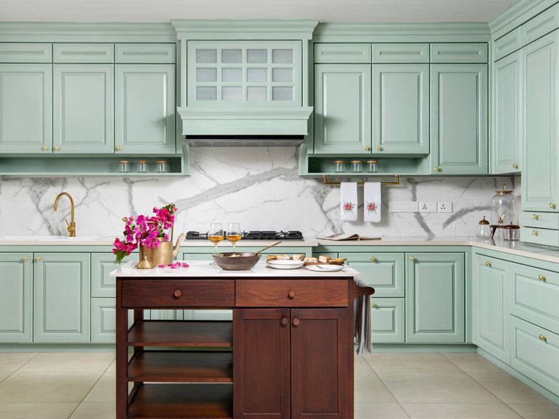 Horizontal White Tiles for Kitchen - Beautiful Homes