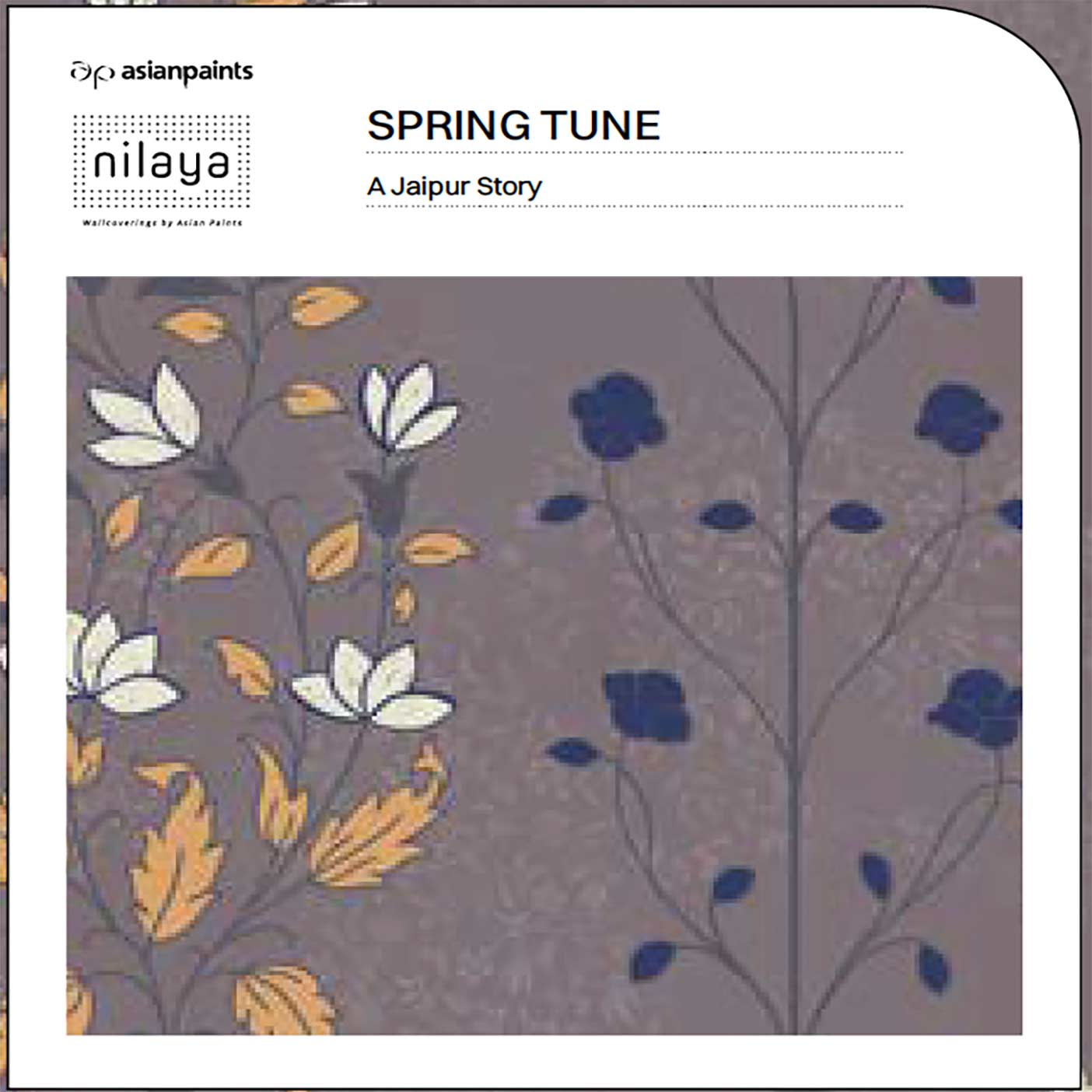 Spring Tune floral wallpaper from the Nilaya collection - Beautiful Homes