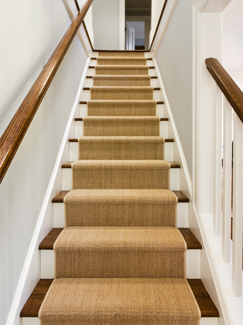 Beautiful Jute Stair Carpet- Beautiful Homes