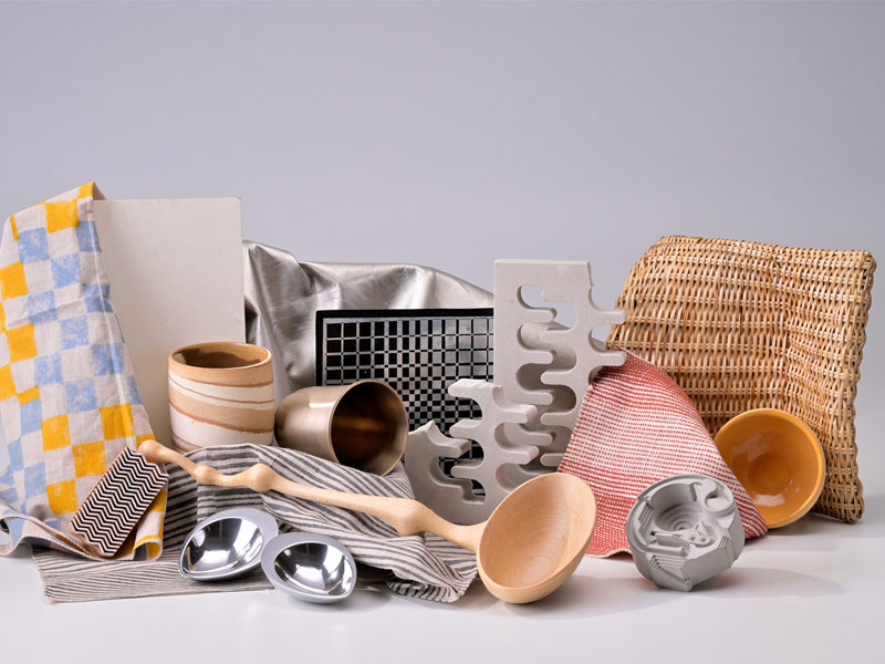 Collection of various home décor items including textiles, ceramics, and woven materials – Beautiful Homes