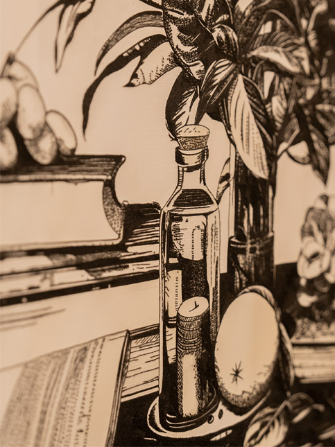 Glimpse of a sketch destined for a larger artwork – Beautiful Homes 