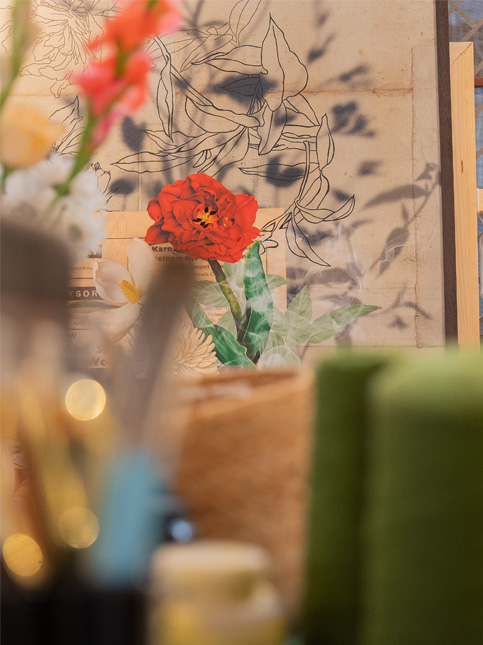 Floral inspirations in Rakhee’s artwork. – Beautiful Homes