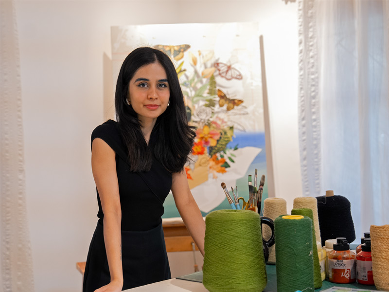 Textile artist Rakhee Shenoy at her workspace – Beautiful Homes