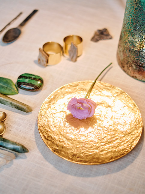 Brass tapas plate by Eeshaan Kashyap - Beautiful Homes