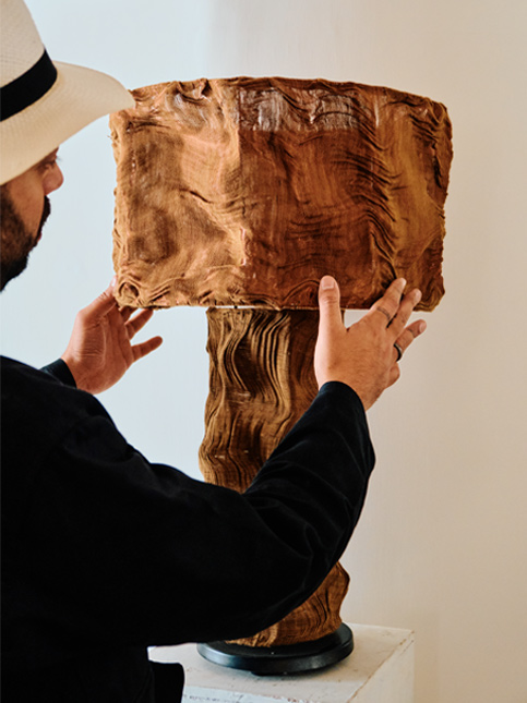 Copper wire table lamp - Beautiful Homes