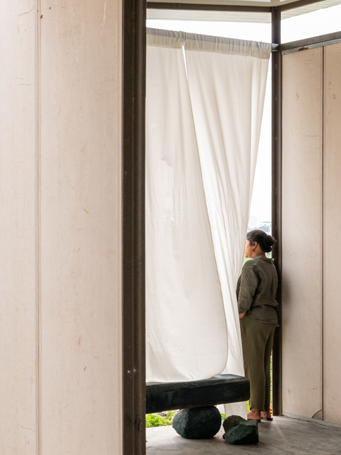 White Room with White Curtain Coverings - Beautiful Homes