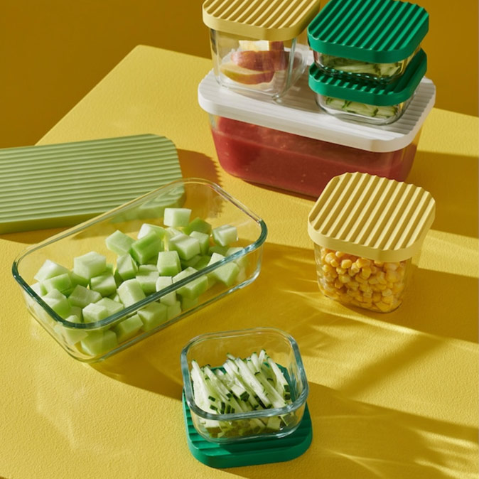 Glass containers for fridge organisation – Beautiful Homes