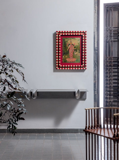 Goddess Photo Frame with Red Frame - Beautiful Homes