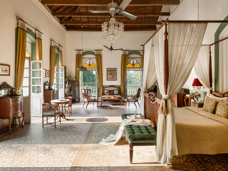 Grand heritage bedroom in Goa – Beautiful Homes