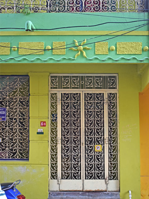 Small Puducherry Home in Mint and Yellow Colour - Beautiful Homes