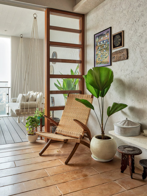 Semi-Covered Nook by Minnie Bhatt - Beautiful Homes