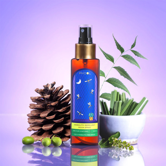 Phool Mosquito Repellent Room Spray, made with natural ingredients like neem and lemongrass – Beautiful Homes