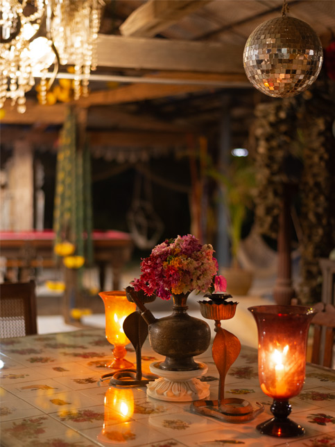 Floral tiles dining table – Beautiful Homes