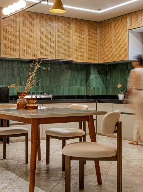 Kitchen with wicker cabinets – Beautiful Homes