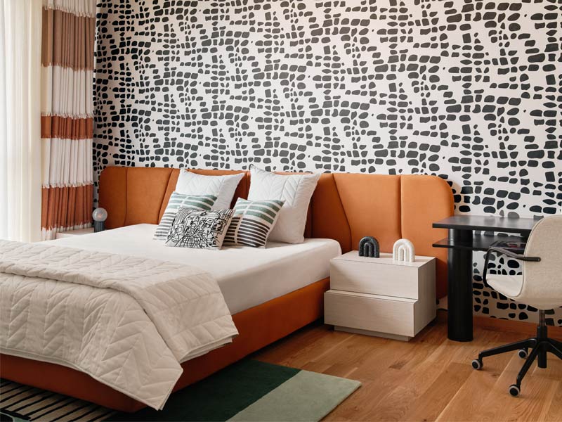 Bedroom black and white wallpaper – Beautiful Homes