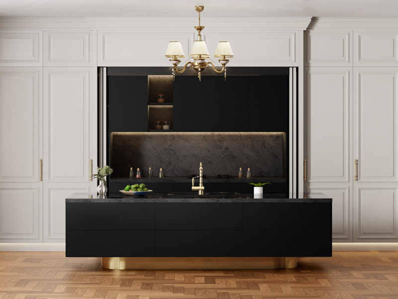 Vero Classico kitchen with Victorian-inspired curves and gilded fittings – Beautiful Homes