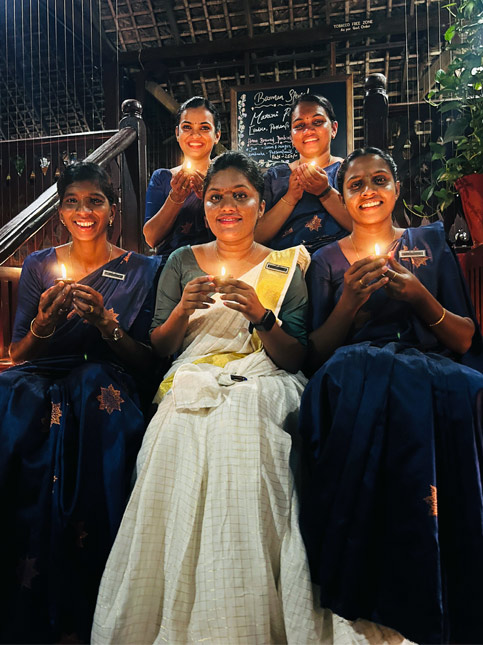 Marari Beach Resort team celebrating Diwali with warmth – Beautiful Homes