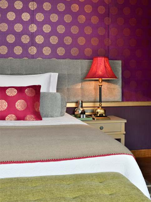 Elegant king suite at Sitara Himalaya with handcrafted accents – Beautiful Homes