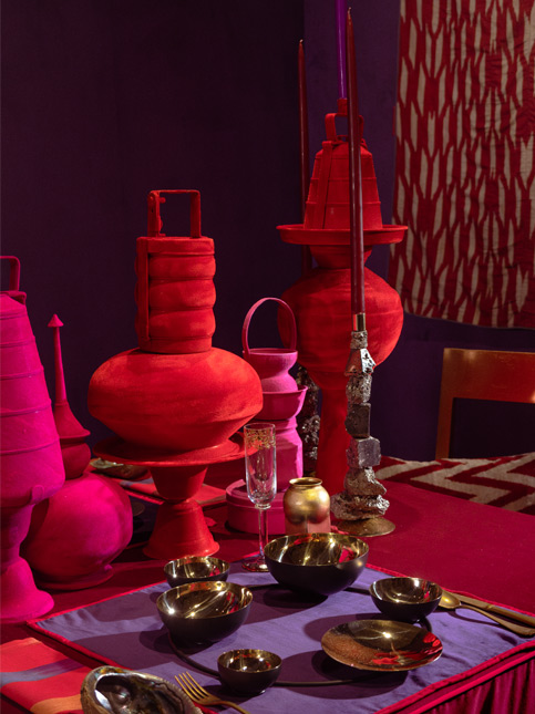 Kashyap’s creation transforms the table from being a space of function to a conversation starter, with clever use of colour and design objects – Beautiful Homes