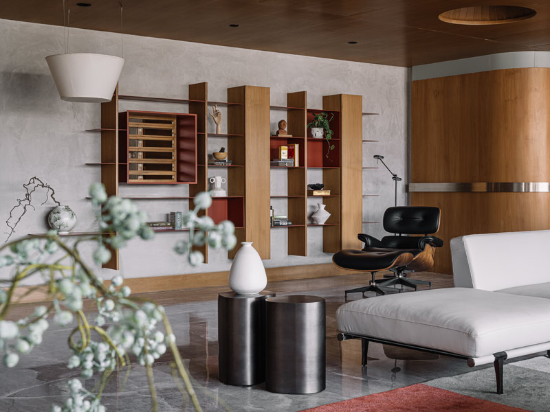 Library wall design - Beautiful Homes