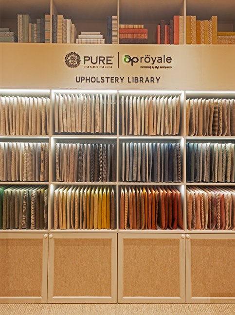 Pure Royale library of upholstery fabrics - Beautiful Homes