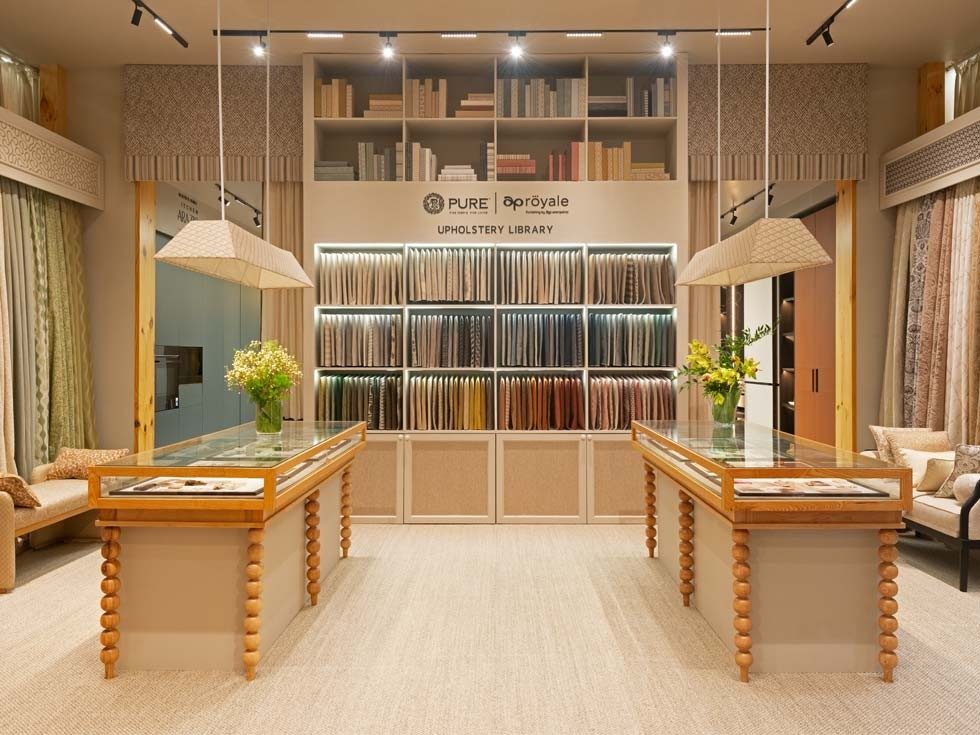 Pure Royale upholstery fabric range at ID Mumbai – Beautiful Homes