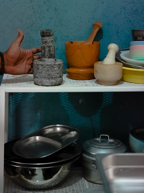 Stone mortar and pestle in kitchen – Beautiful Homes