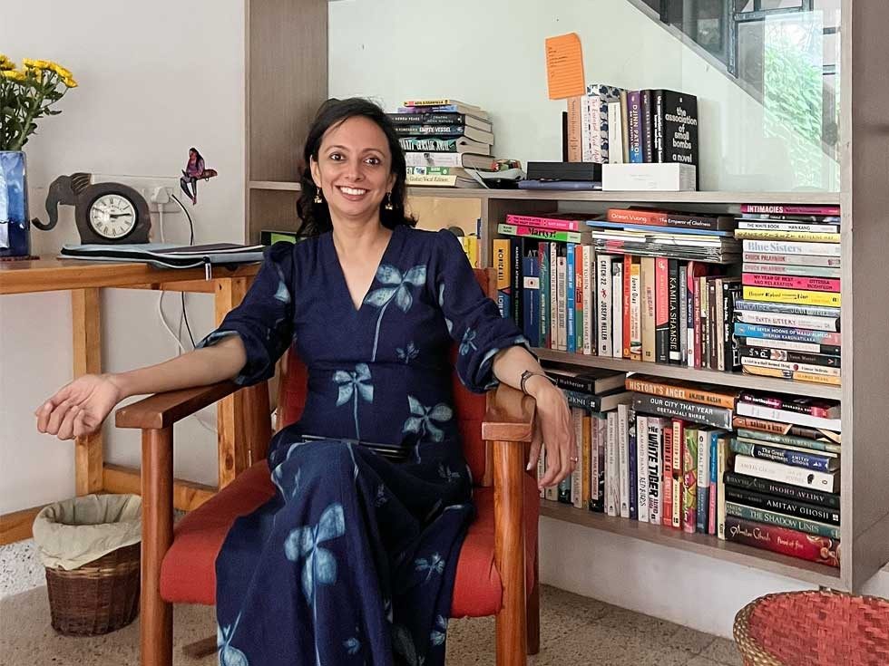 Nandini in her bright, sunny study – Beautiful Homes