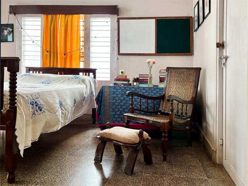 Shilpa’s room, anchored by her grandfather’s old reading chair - Beautiful Homes