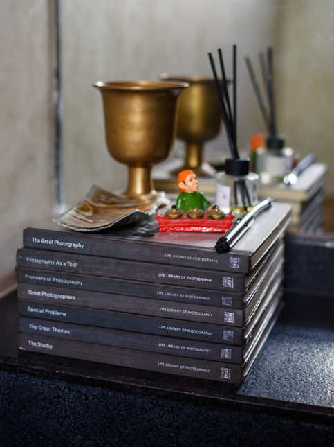 Decorative books and brass accessories – Beautiful Homes