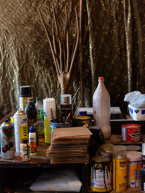 The painter’s working corner in the studio - Beautiful Homes