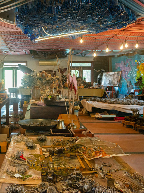 Wolf studio with early creative experiments - Beautiful Homes