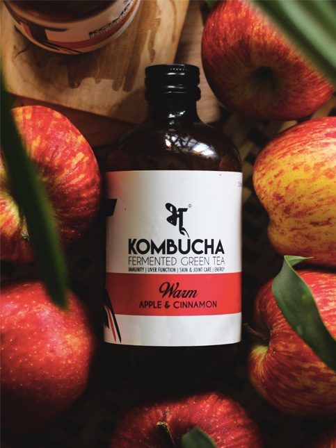 Apple cinnamon kombucha glass bottle – Beautiful Homes