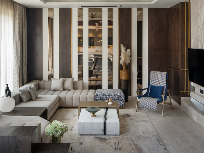 Intimate family lounge with warm tones – Beautiful Homes