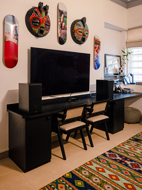 Ai Weiwei skateboards above TV – Beautiful Homes