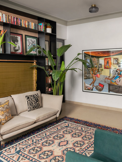 Living room with Vivek Vilasini artwork – Beautiful Homes