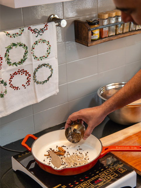 Chef Martins prepares the roasted spice mix – Beautiful Homes