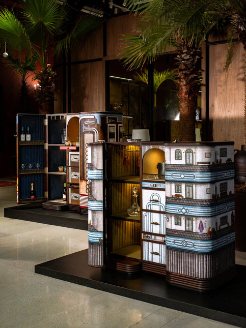 Modern graphic bar cabinet inspired by Mumbai’s art deco heritage – Beautiful Homes