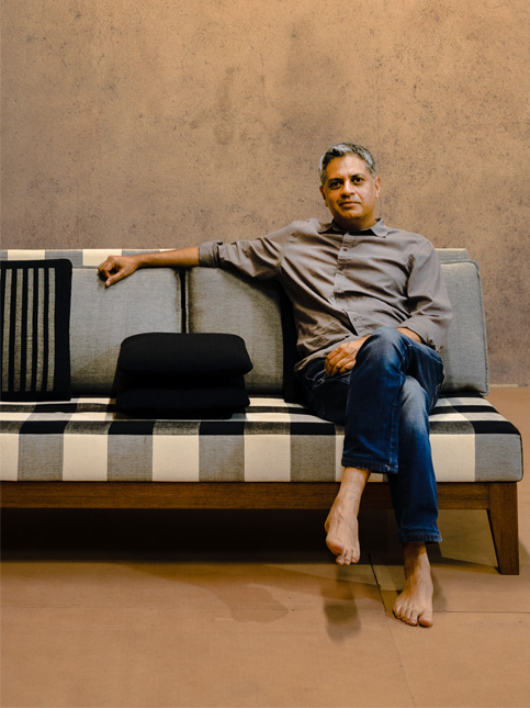 Co-founder Deepak Srinath sits a Sofa – Beautiful Homes