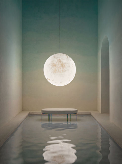 Pearlescent and milky colours, bench - Beautiful Homes