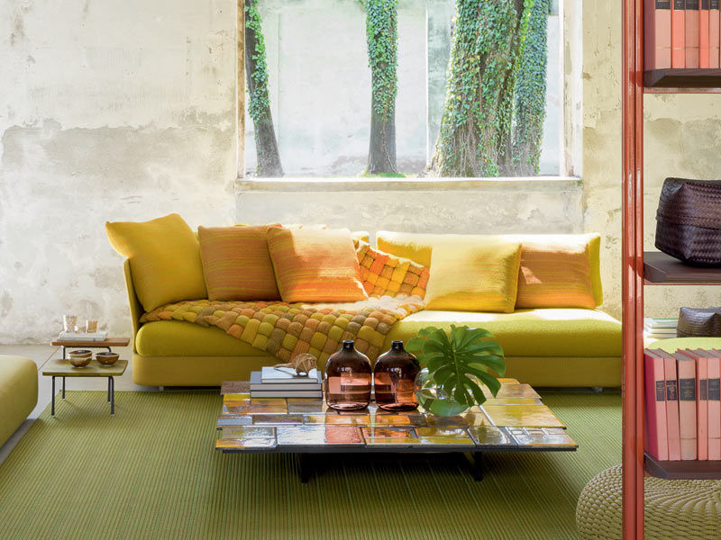 Sciara lava stone tile table by Paola Lenti – Beautiful Homes