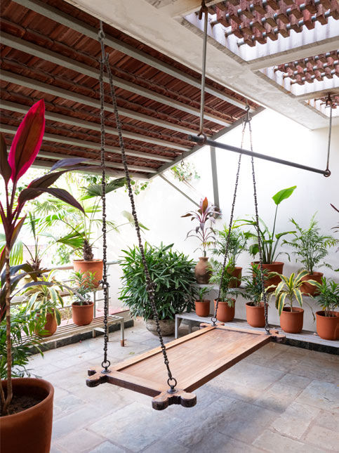 Traditional jhoola in balcony space – Beautiful Homes