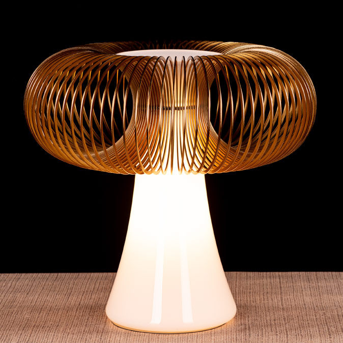 Oïna light inspired by spiral circular geometry – Beautiful Homes