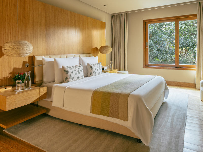 Earthy textures, handcrafted décor, and soft desert light define the serene rooms at Six Senses Fort Barwara – Beautiful Homes