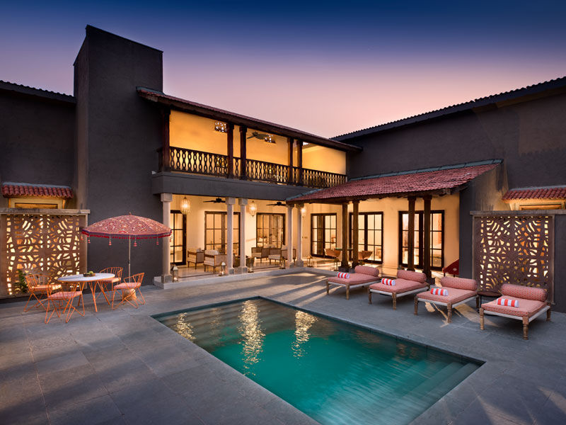 Private pool villas at Aramness Gir offer a serene hideaway after a day of tracking lions through the dry teak forests – Beautiful Homes